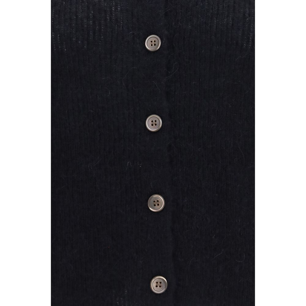 Our Legacy Schwarzes Alpaka Vicugna Pacos Poloshirt