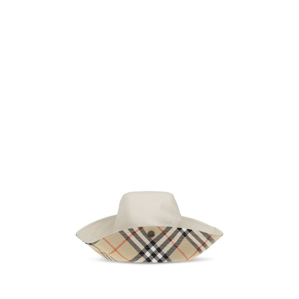 Burberry Weiße Baumwoll-Eimerhut