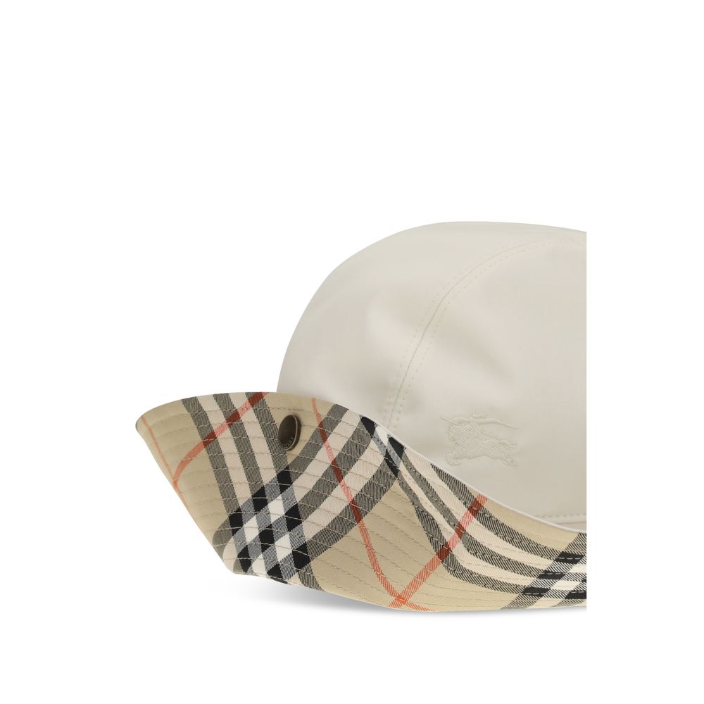 Burberry Weiße Baumwoll-Eimerhut
