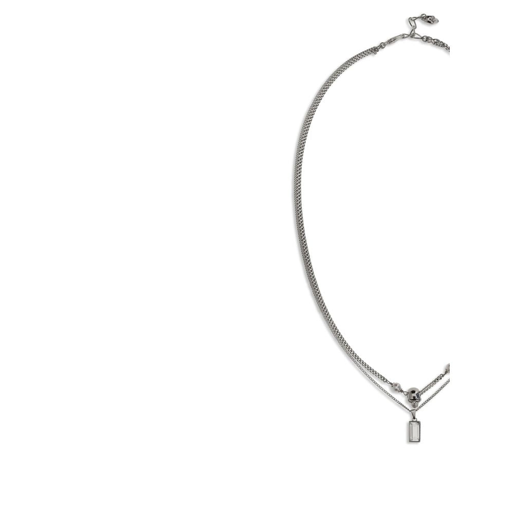 Alexander McQueen Halskette aus Silbermessing