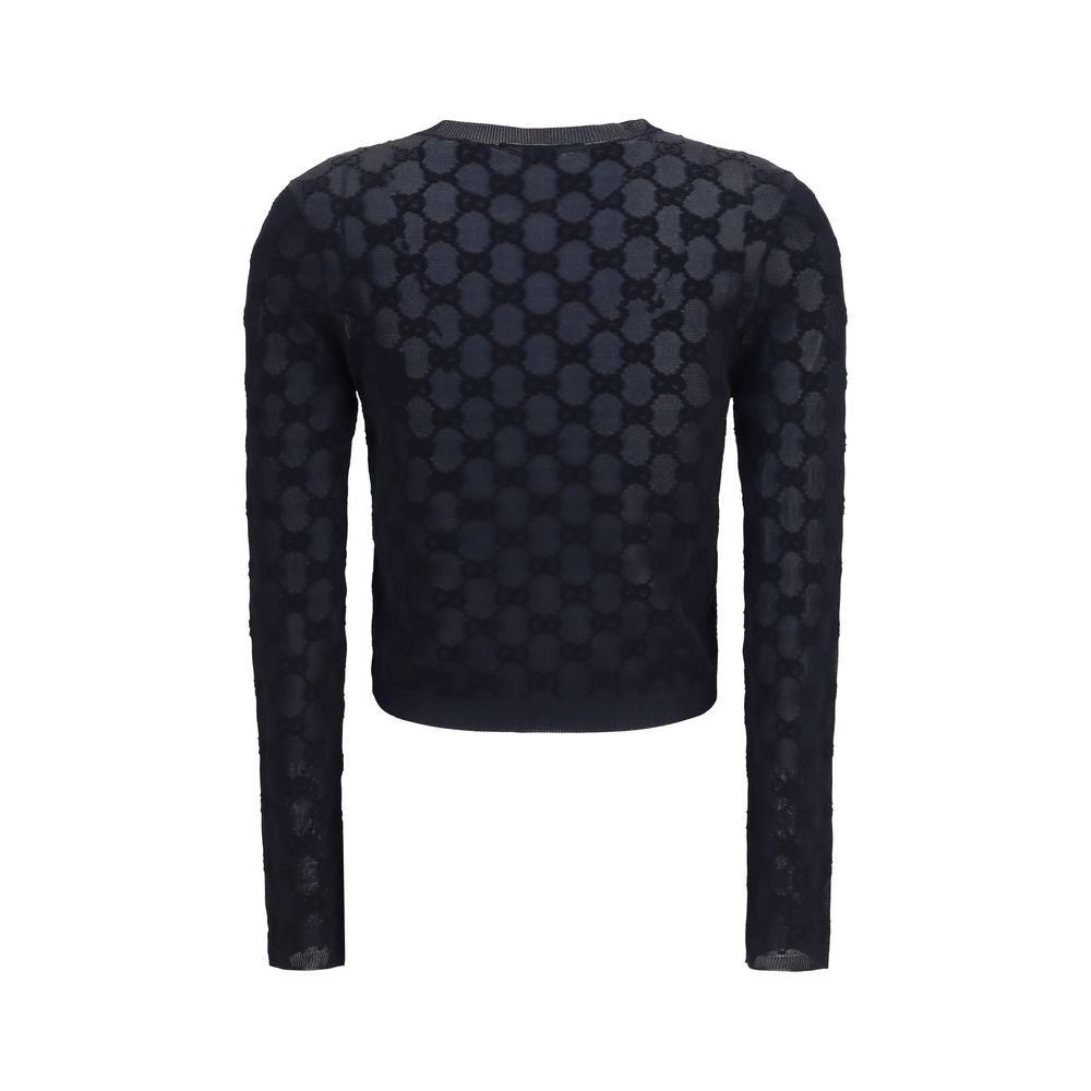 Gucci Schwarzer Cardigan aus Viskose