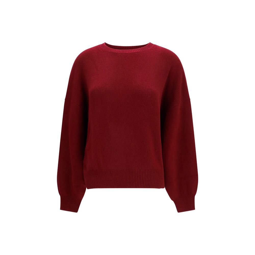 Lisa Yang Kaschmirpullover in Bordeaux