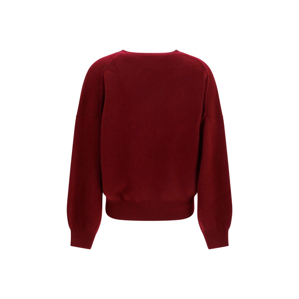 Lisa Yang Kaschmirpullover in Bordeaux