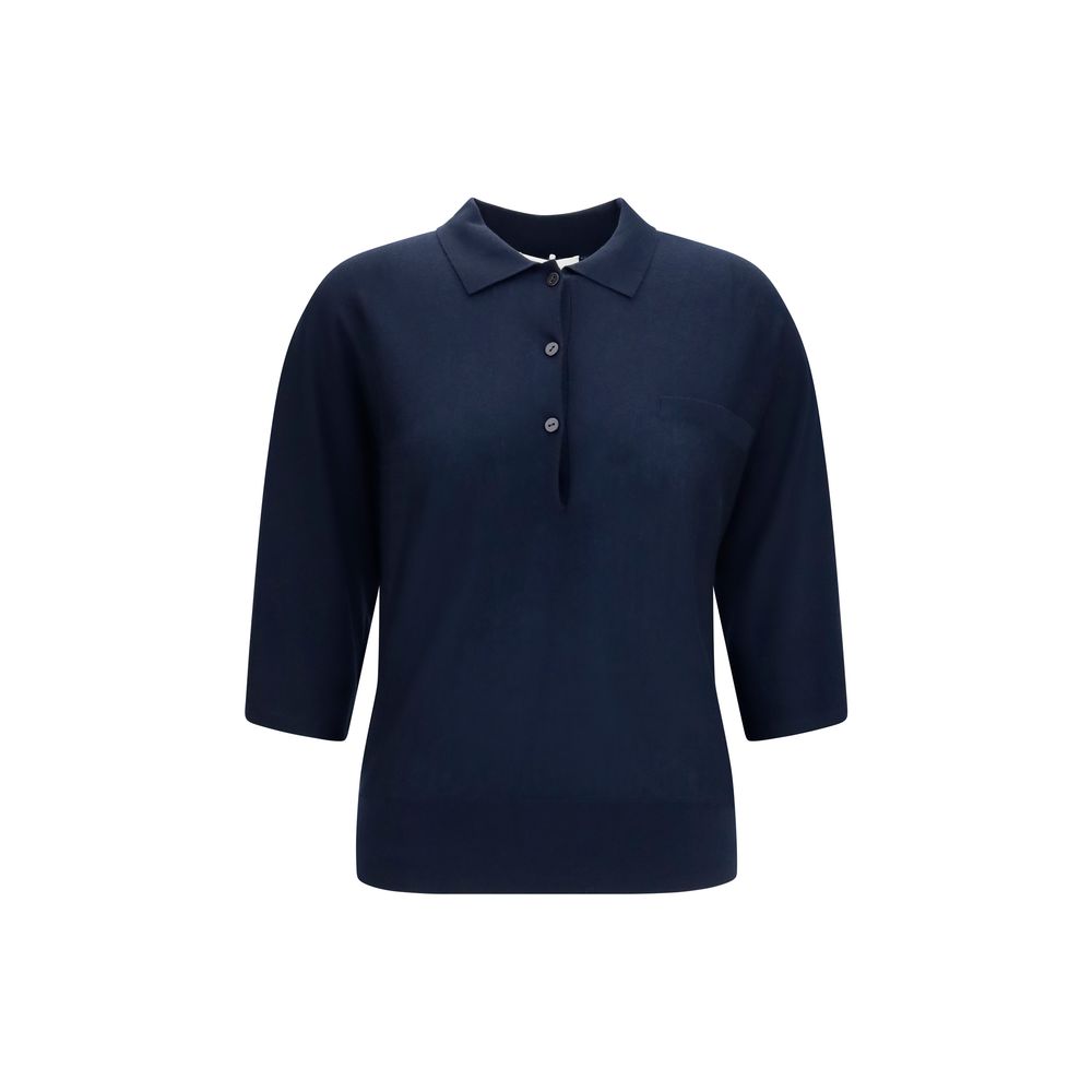 Lisa Yang Blauer Kaschmirpullover