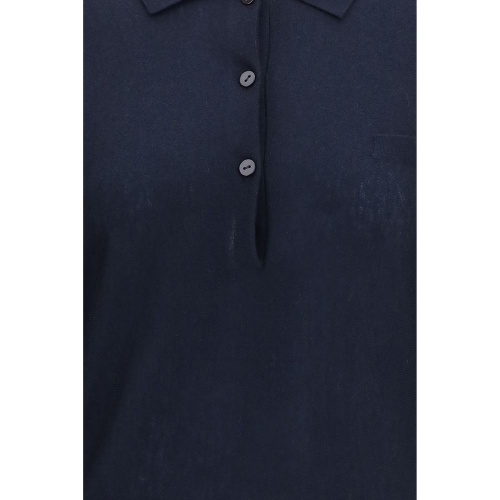 Lisa Yang Blauer Kaschmirpullover