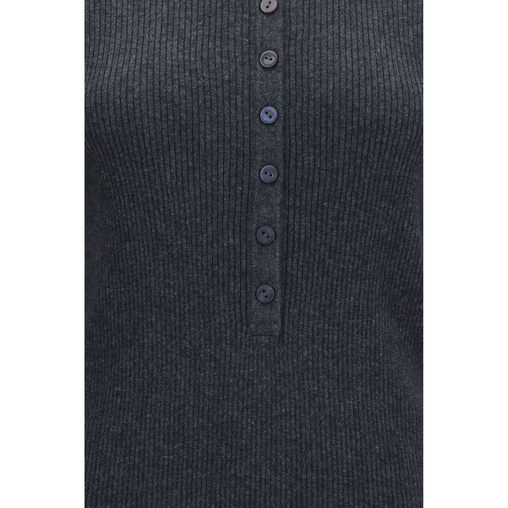 Lisa Yang Grauer Baumwollpullover