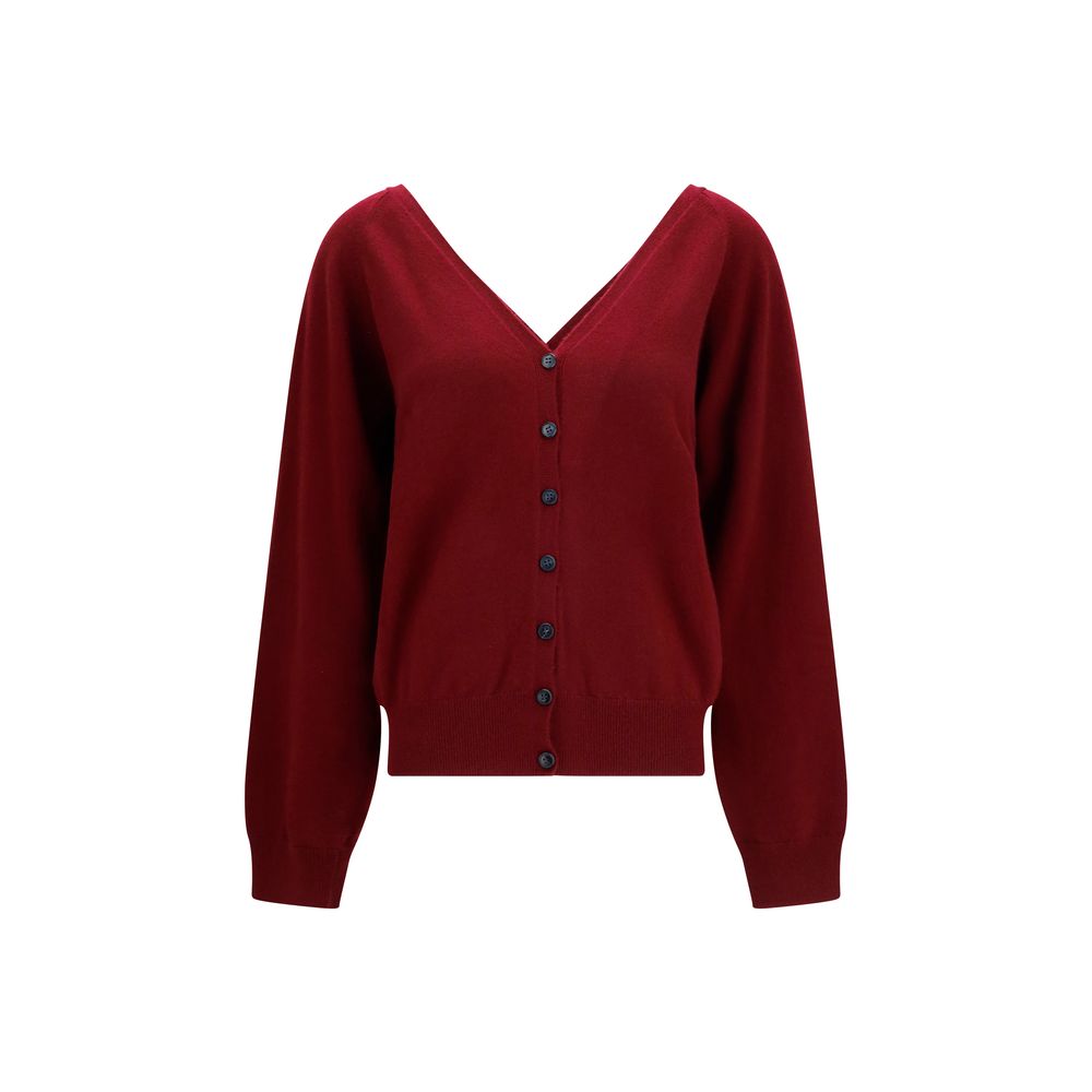 Lisa Yang Kaschmir-Strickjacke in Bordeaux