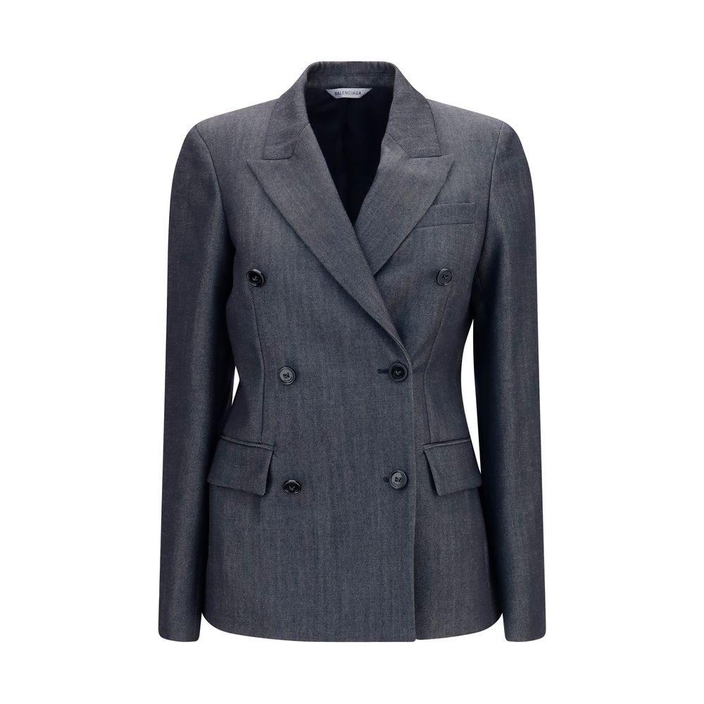 Balenciaga Grauer Woll-Oves Aries Blazer