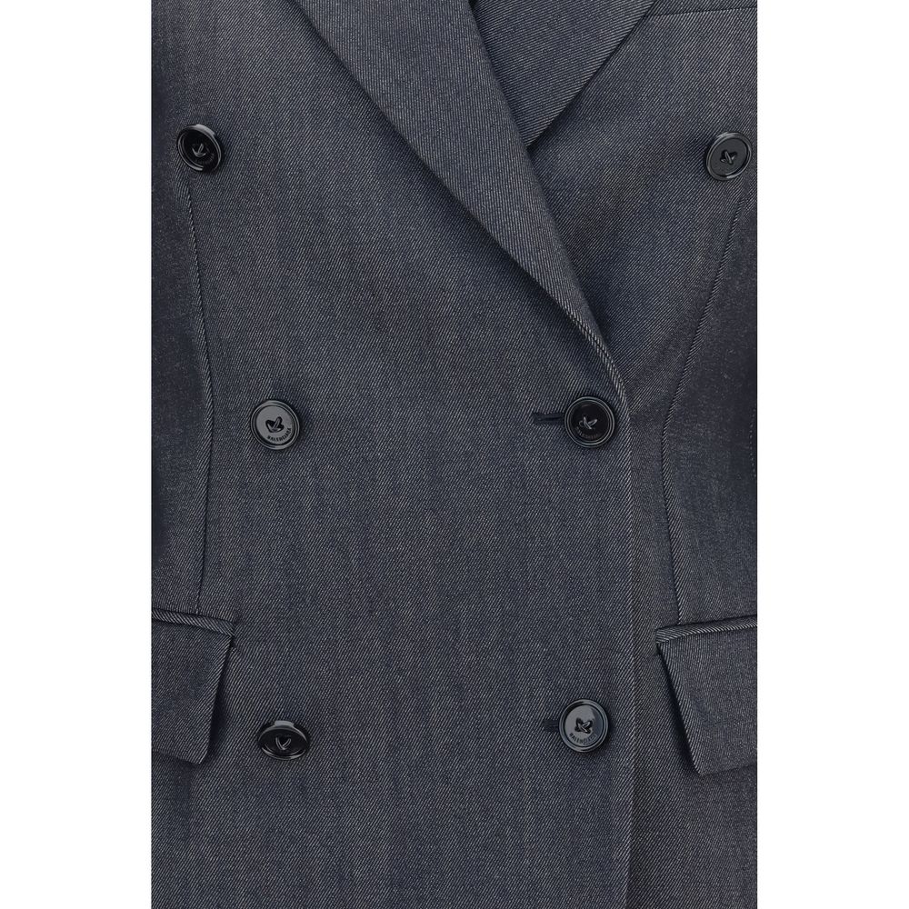 Balenciaga Grauer Woll-Oves Aries Blazer