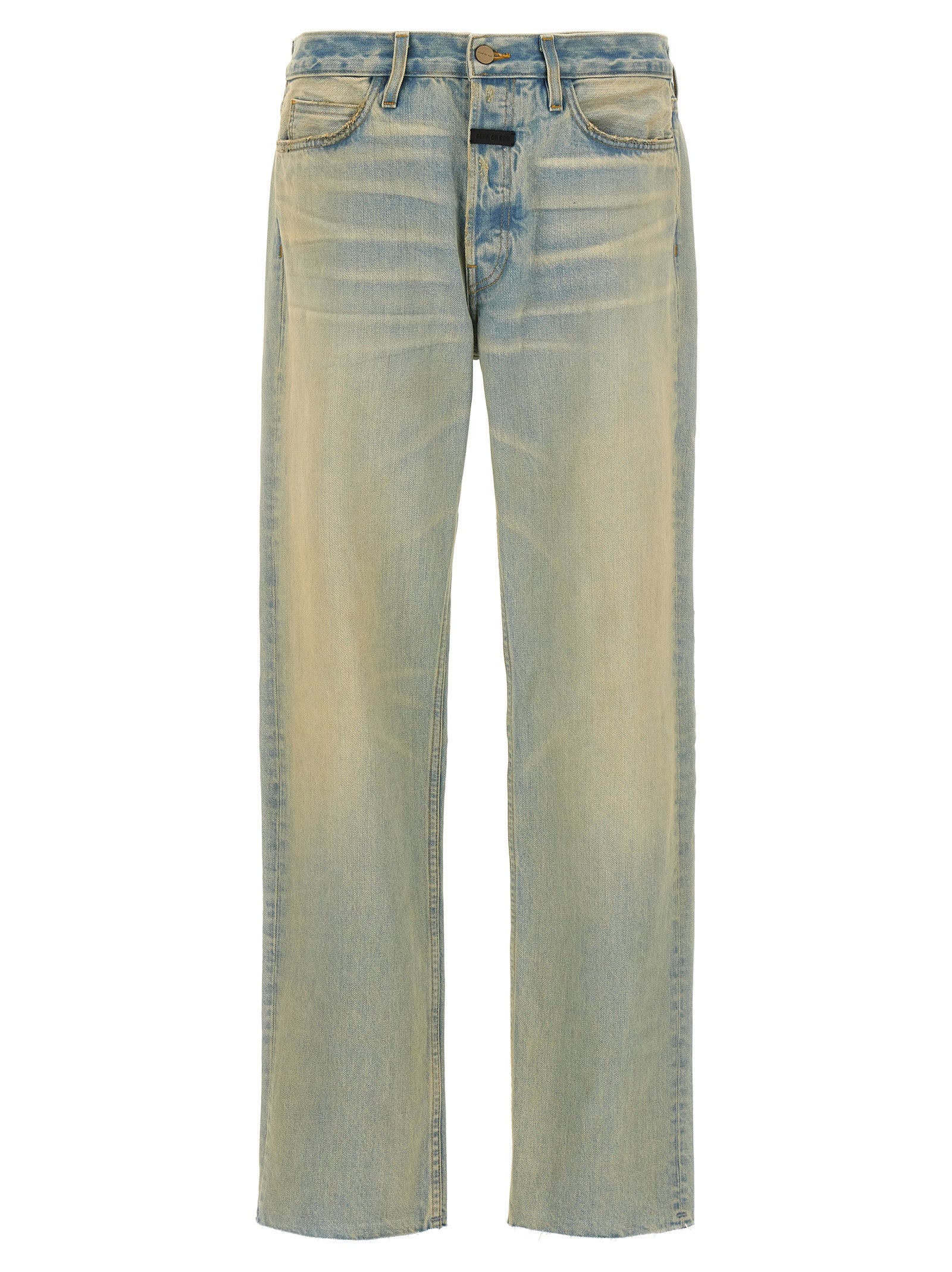 Fear Of God Blaue Jeans aus Baumwolle im geraden Schnitt