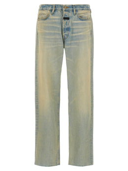 Fear Of God Blaue Jeans aus Baumwolle im geraden Schnitt