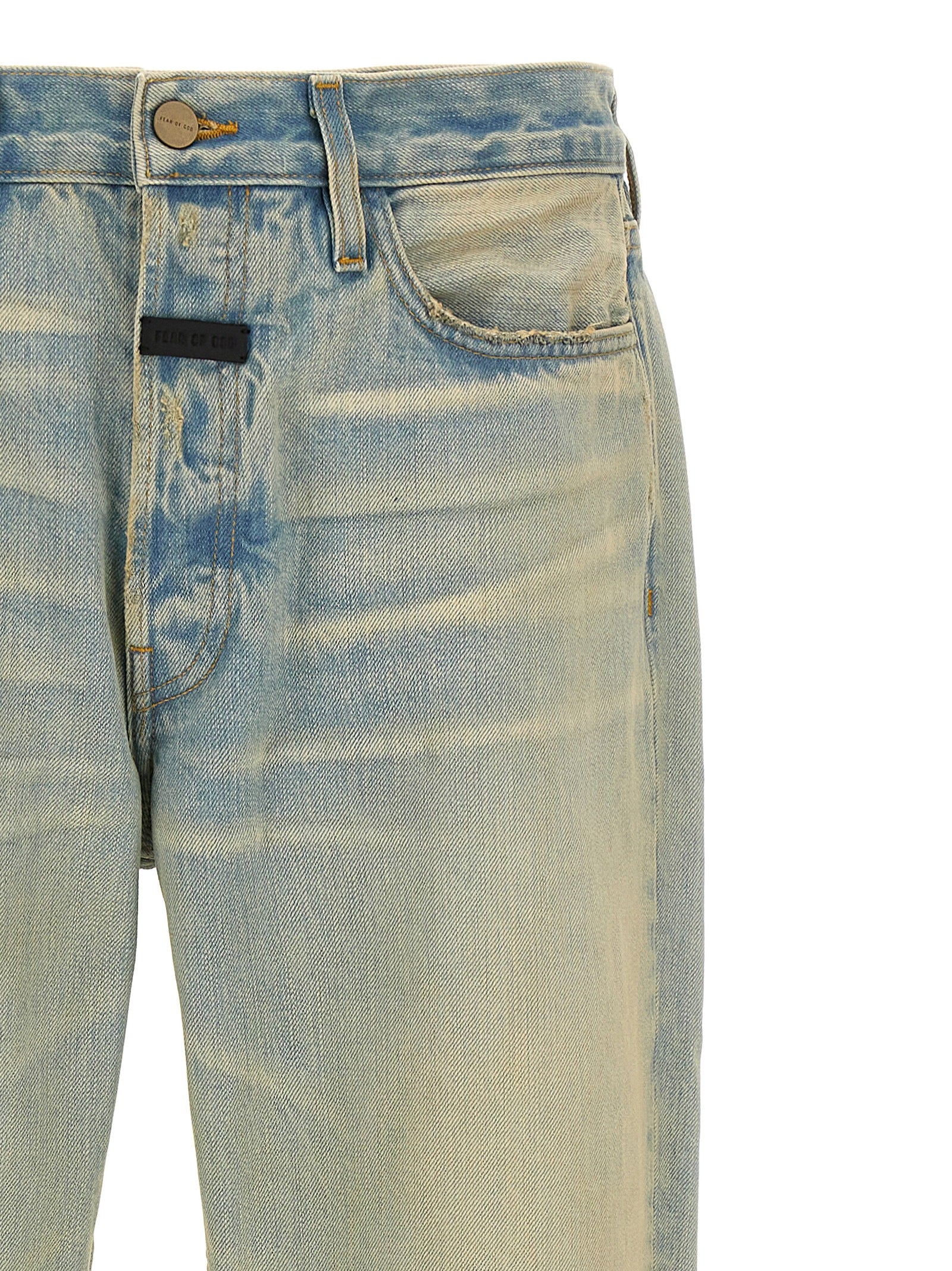 Fear Of God Blaue Jeans aus Baumwolle im geraden Schnitt