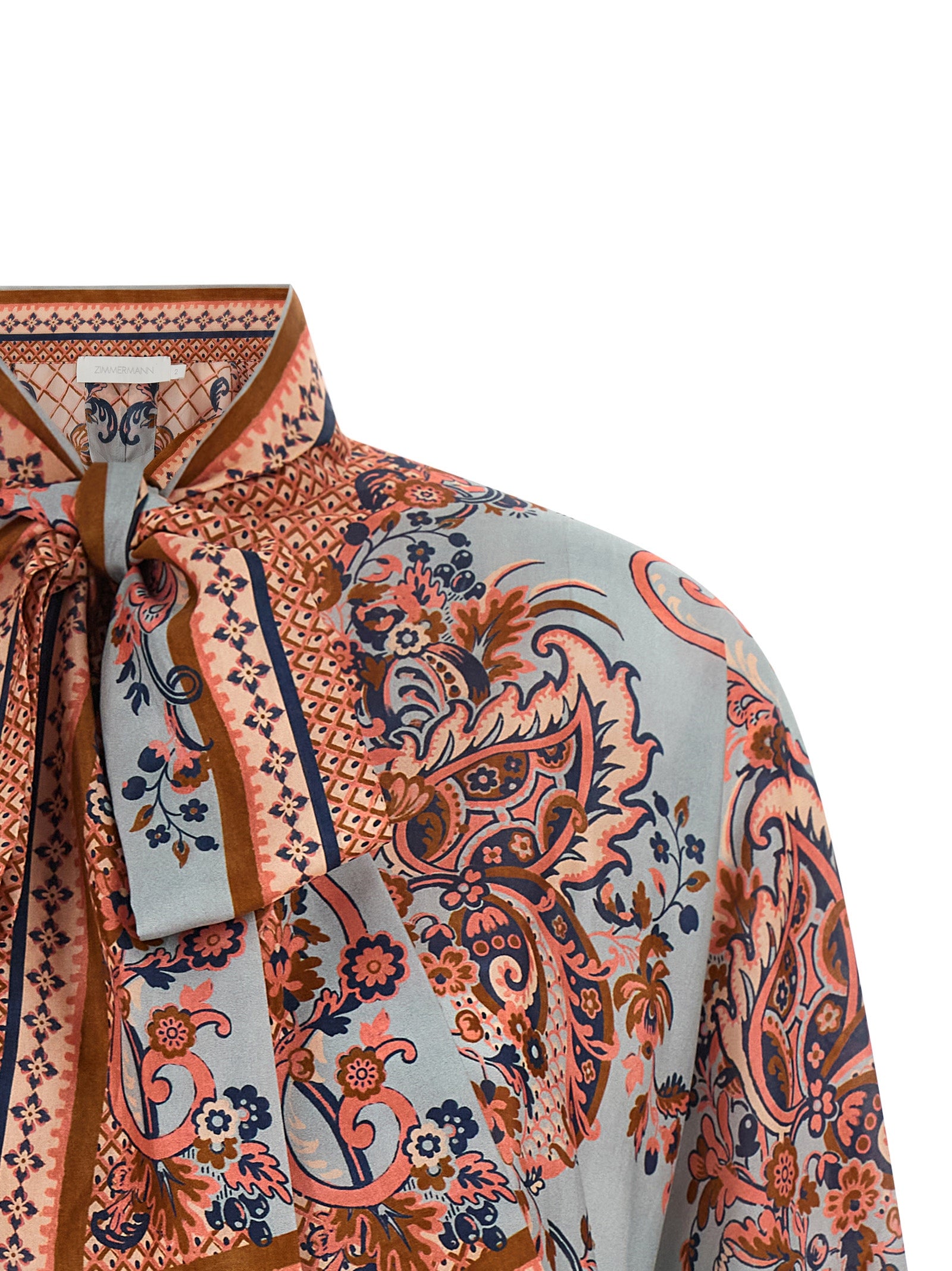 Zimmermann Mehrfarbige Seidenbluse