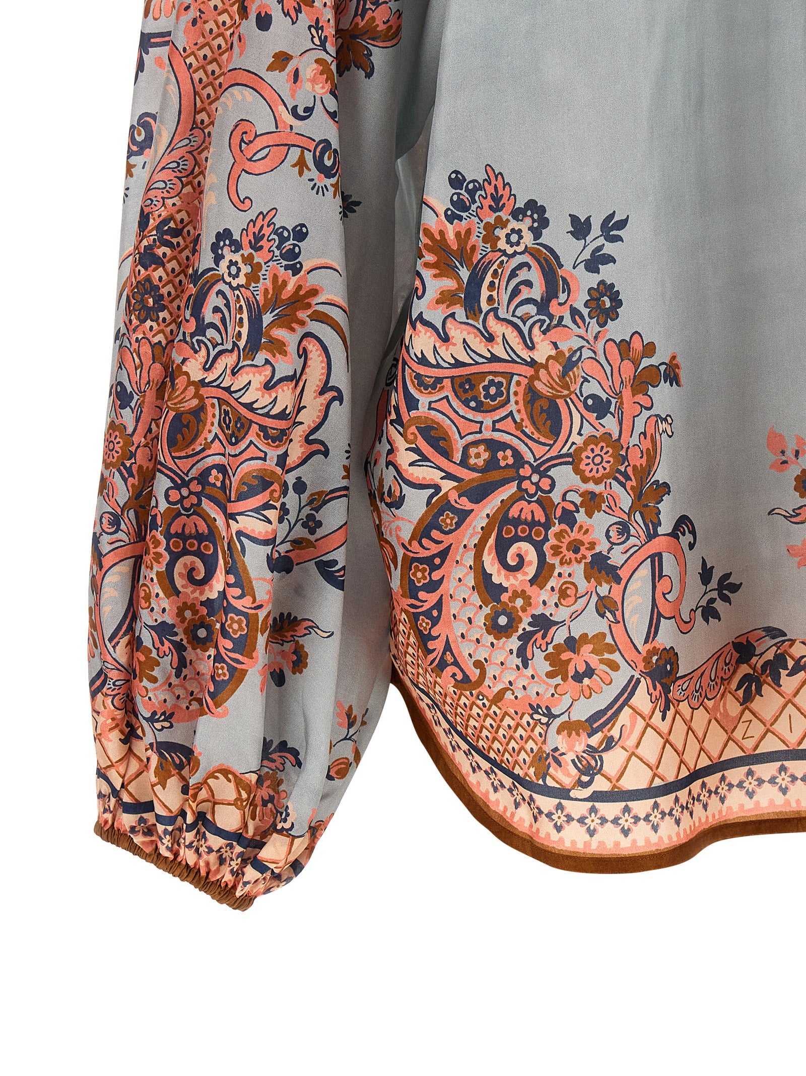 Zimmermann Mehrfarbige Seidenbluse