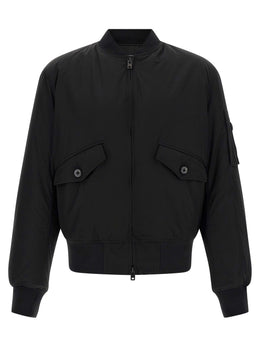 Y-3 Schwarzer Bomber aus Polyamid