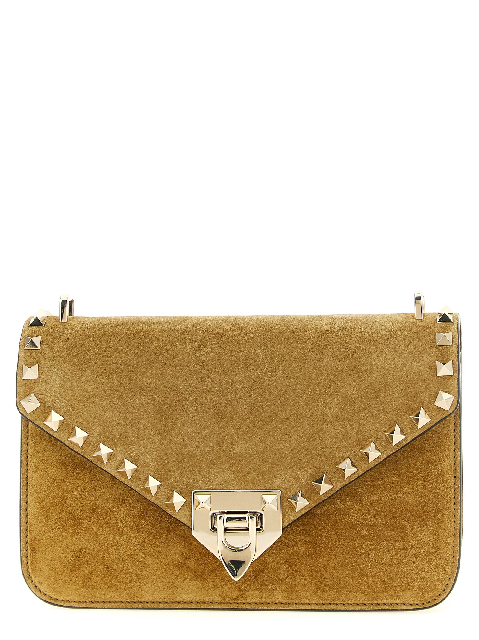 Valentino Garavani Beige Kalbsleder Umhängetasche
