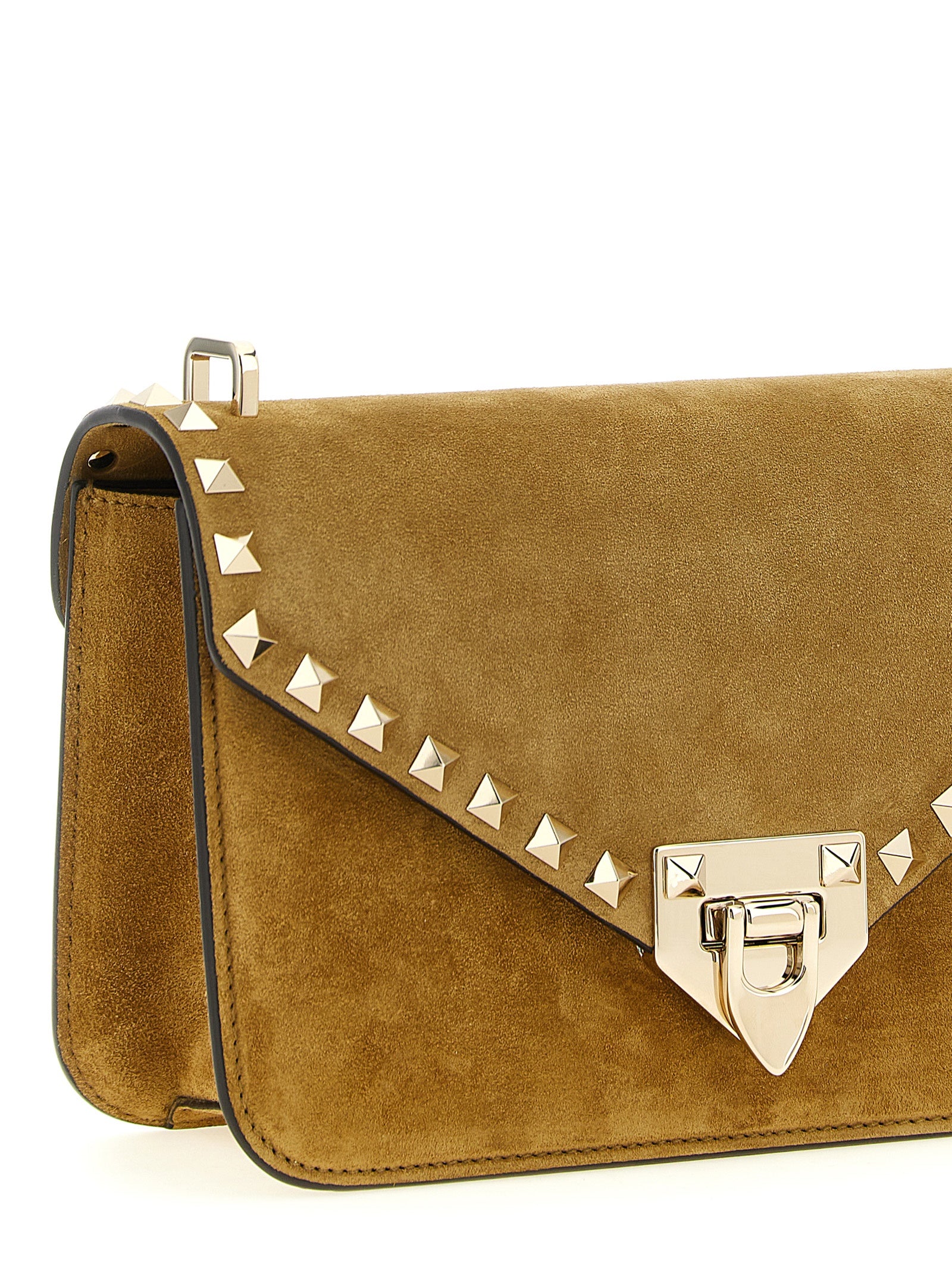Valentino Garavani Beige Kalbsleder Umhängetasche