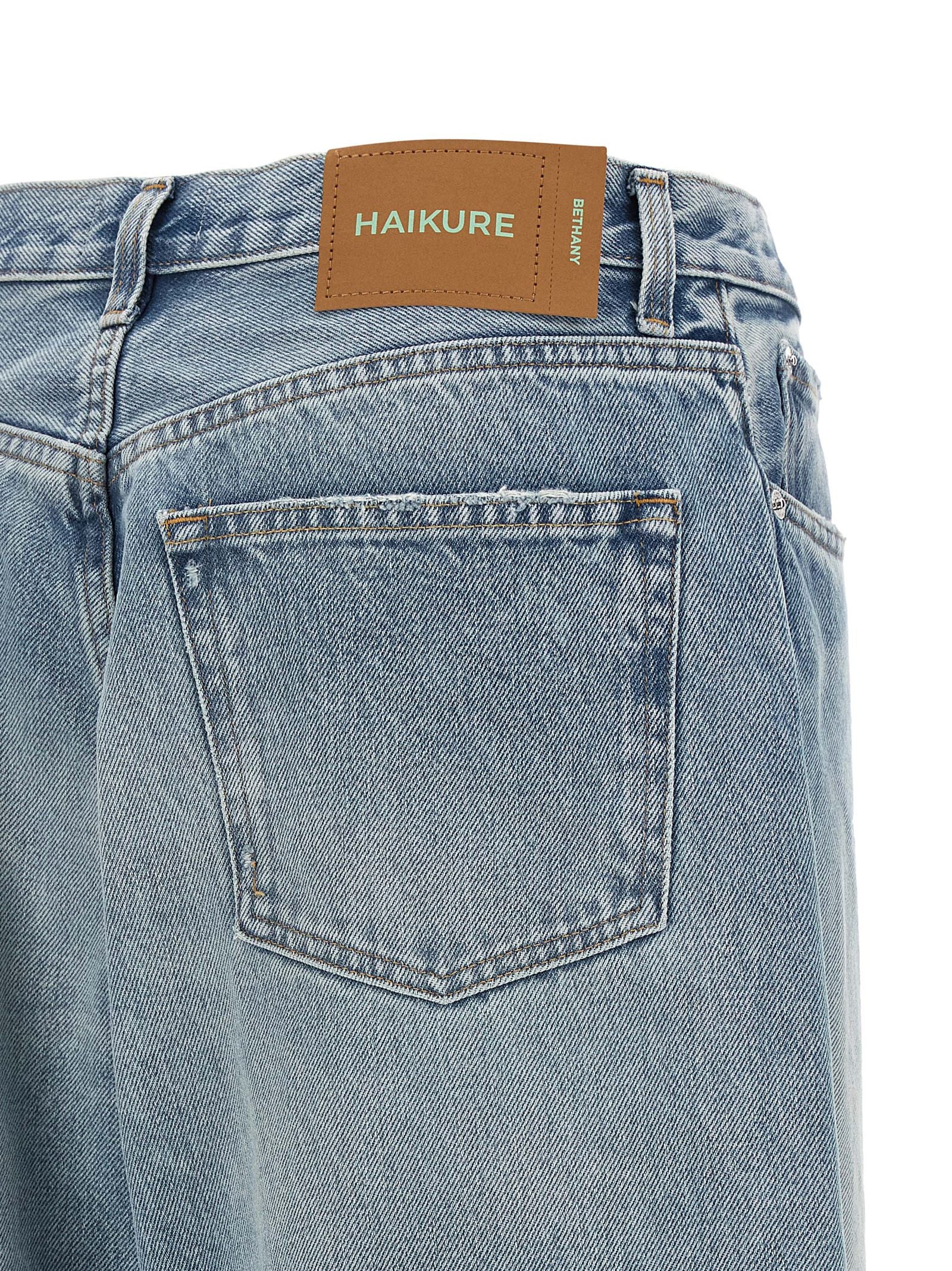 Haikure Blaue Baumwolljeans im Relaxed Fit