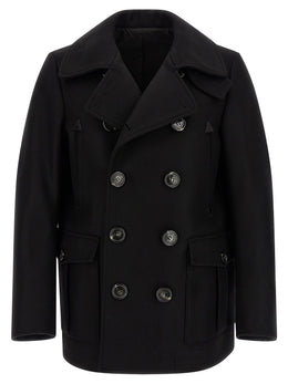 Dsquared² Schwarzer Wollmantel
