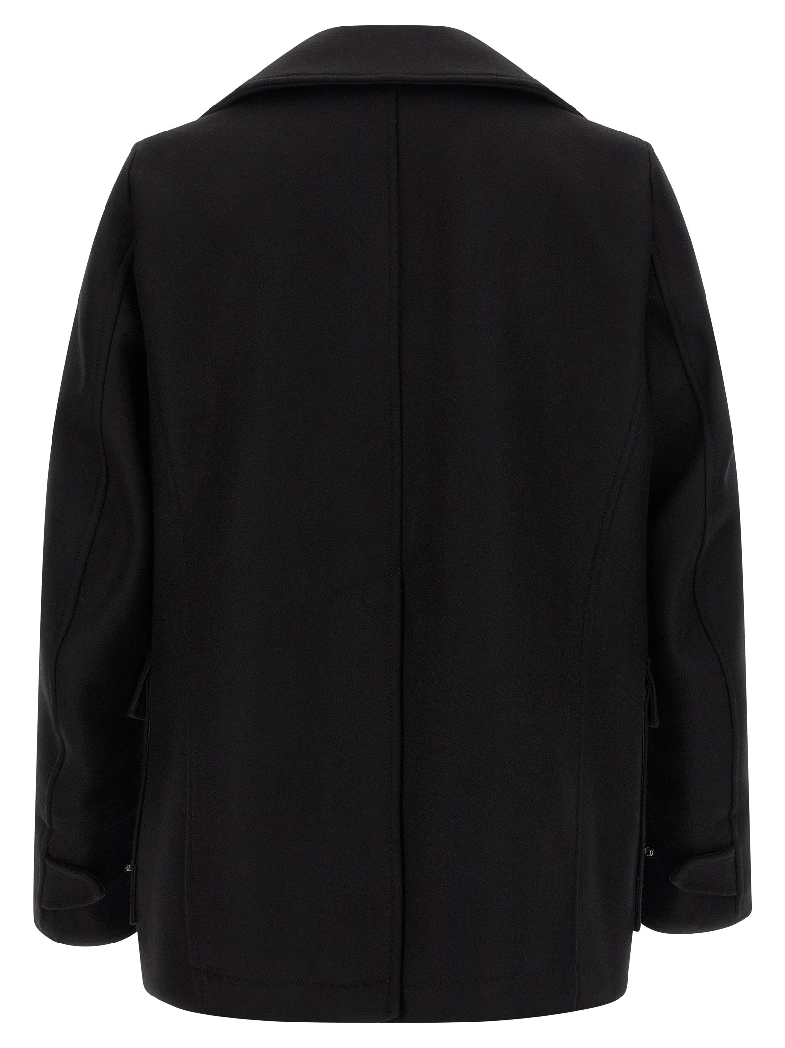 Dsquared² Schwarzer Wollmantel