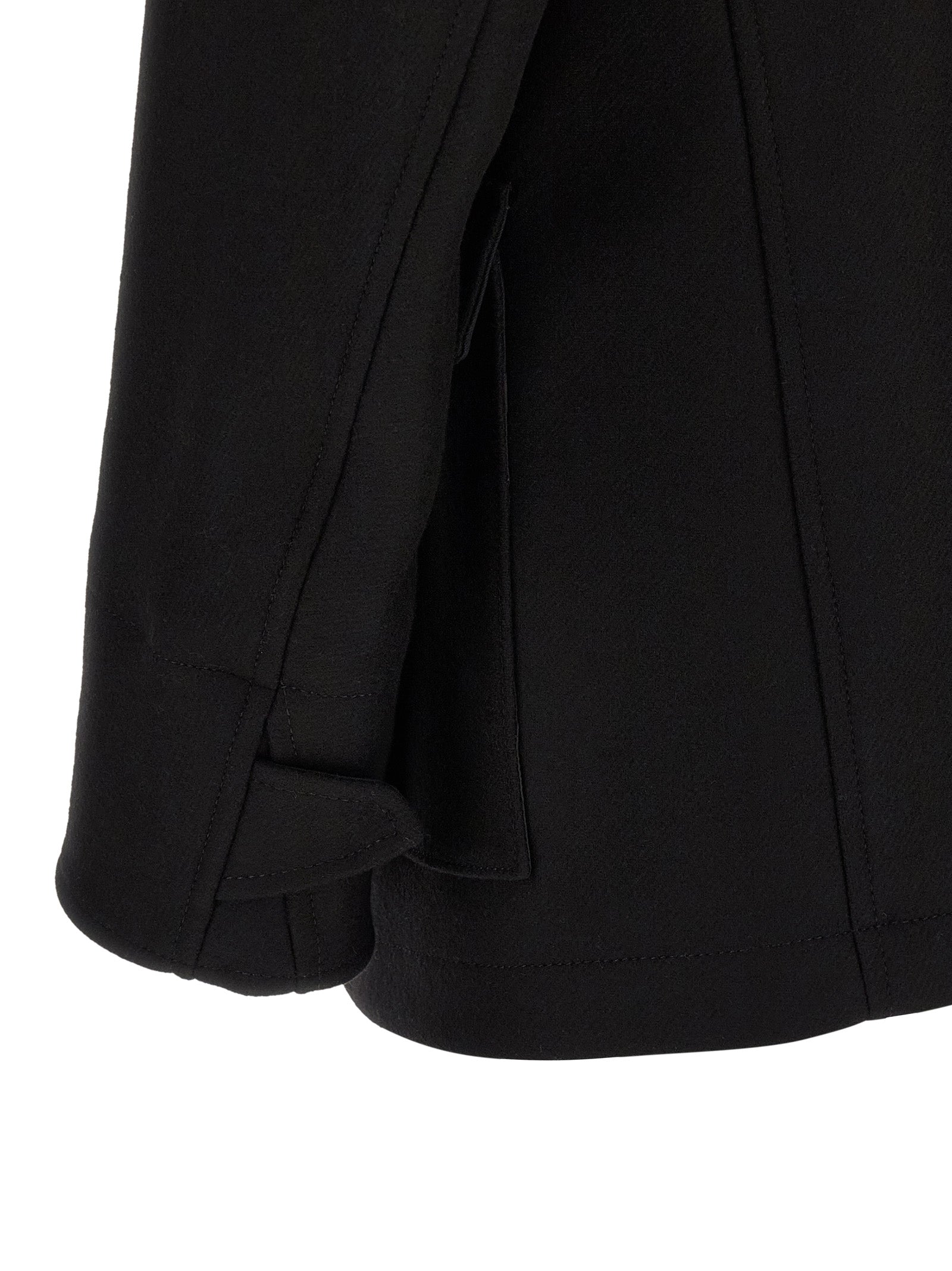 Dsquared² Schwarzer Wollmantel