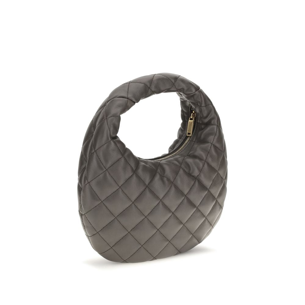 Saint Laurent Graue Lammleder Schultertasche Ovis Aries Aries