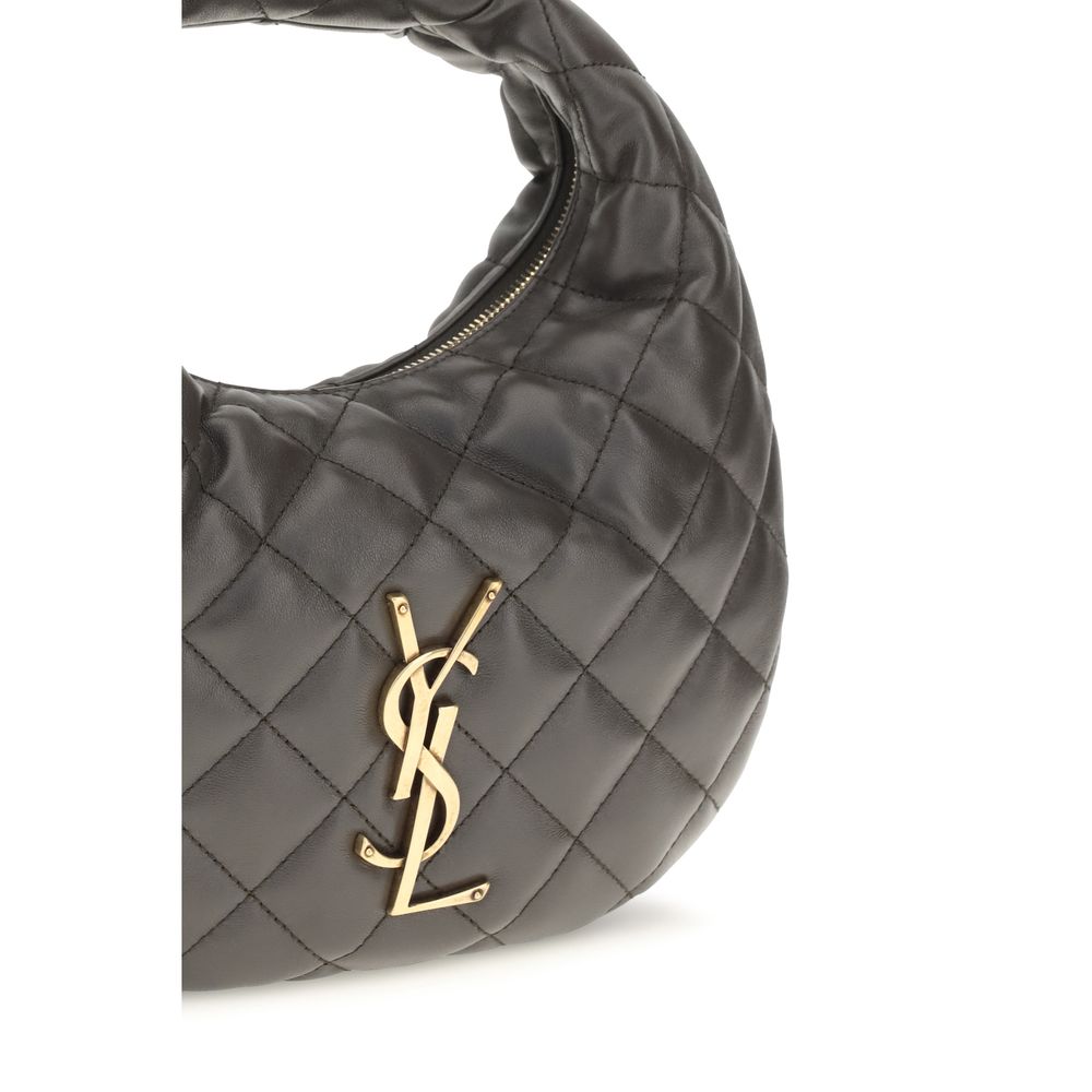 Saint Laurent Graue Lammleder Schultertasche Ovis Aries Aries