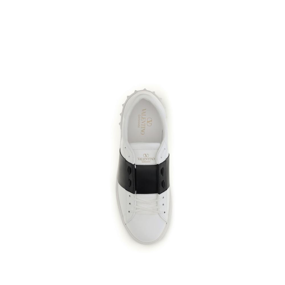 Valentino Garavani Sneakers aus blauem Kalbsleder Bos Taurus, Low-Top