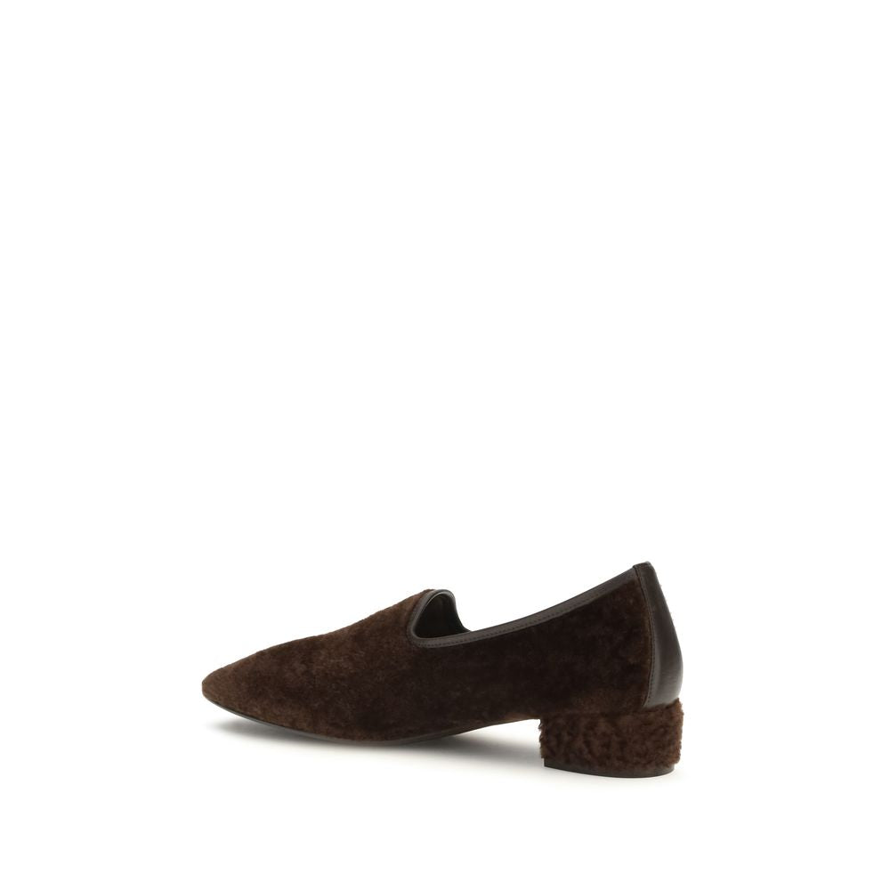 Herbert Levine Braune Kalbsleder Bos Taurus Loafer zum Hineinschlüpfen