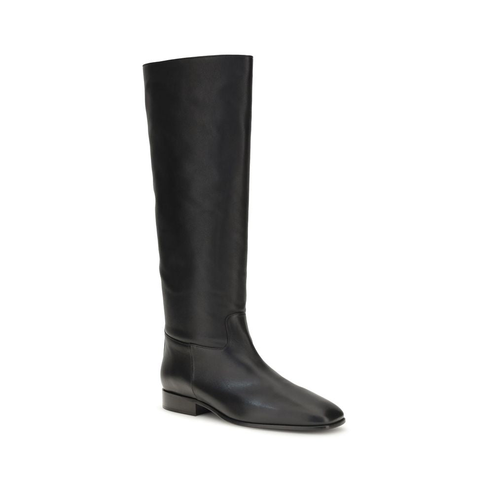 Herbert Levine Schwarze Ankle Boots aus Kalbsleder Bos Taurus