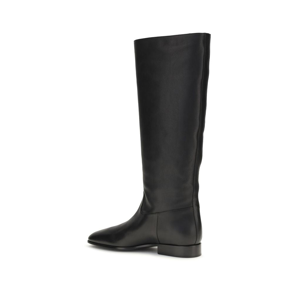 Herbert Levine Schwarze Ankle Boots aus Kalbsleder Bos Taurus