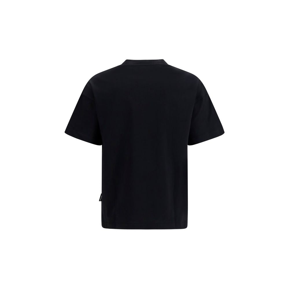 Palm Angels Schwarzes Baumwoll-T-Shirt