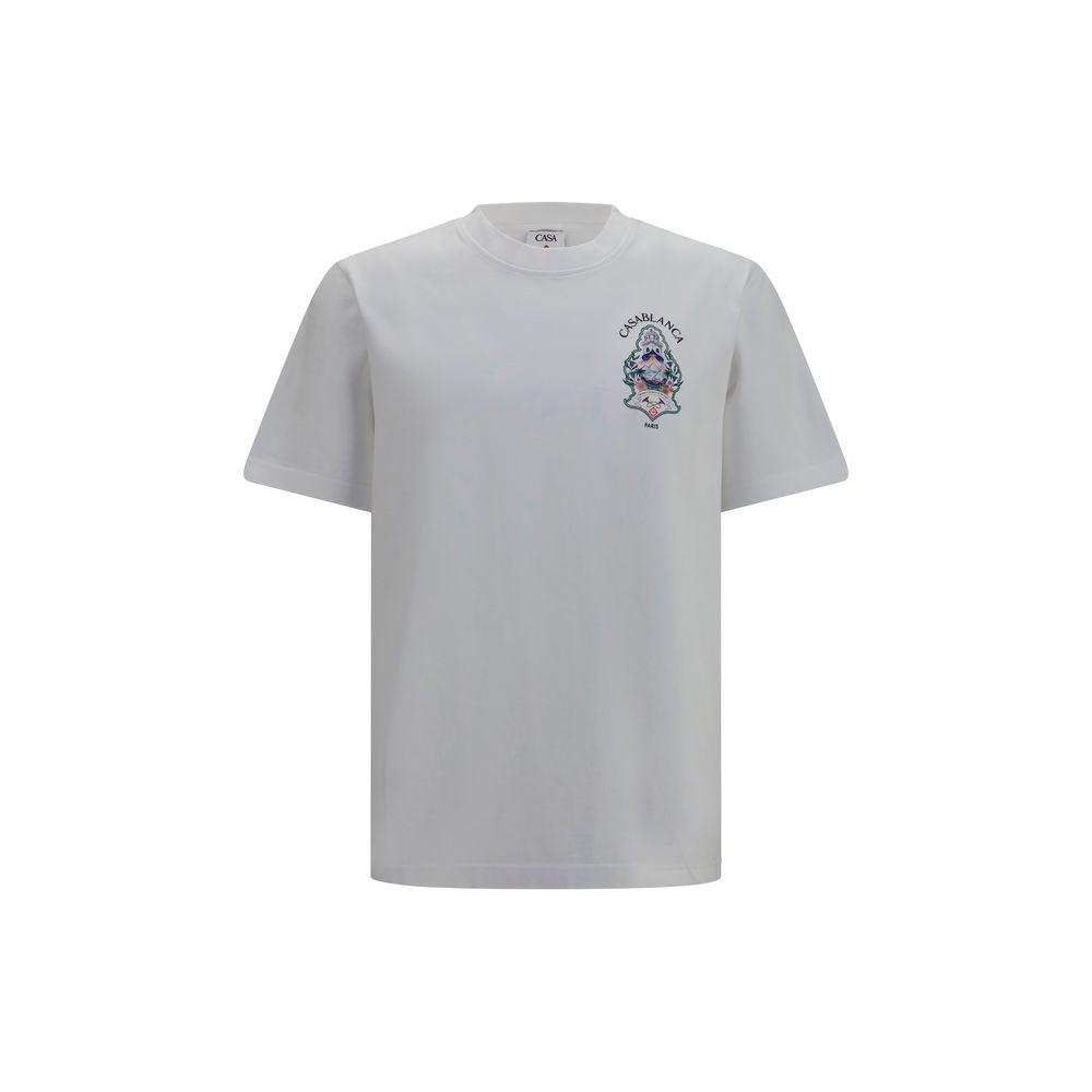 Casablanca Weißes Baumwoll-T-Shirt