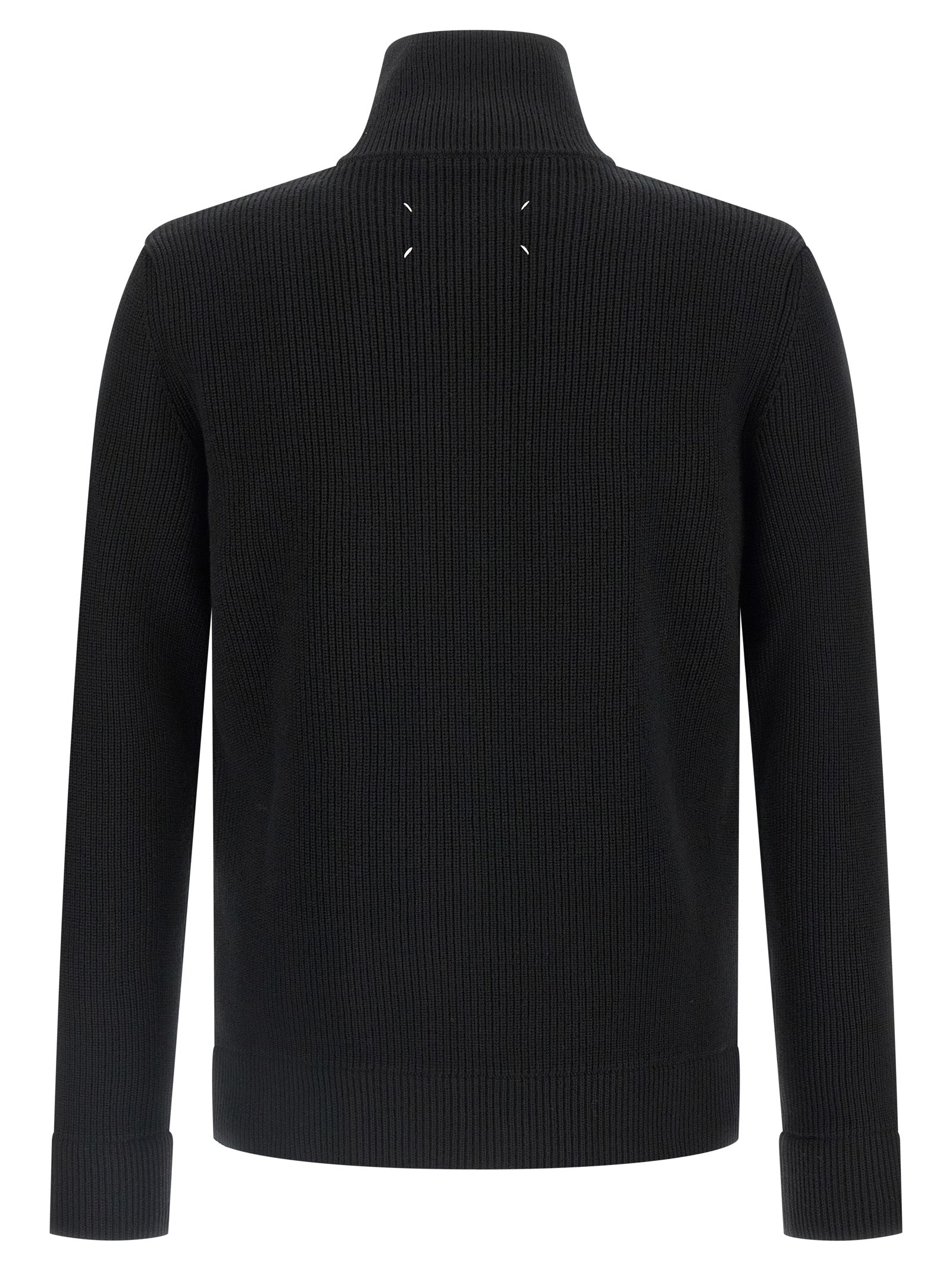 Maison Margiela Schwarzer Baumwollcardigan