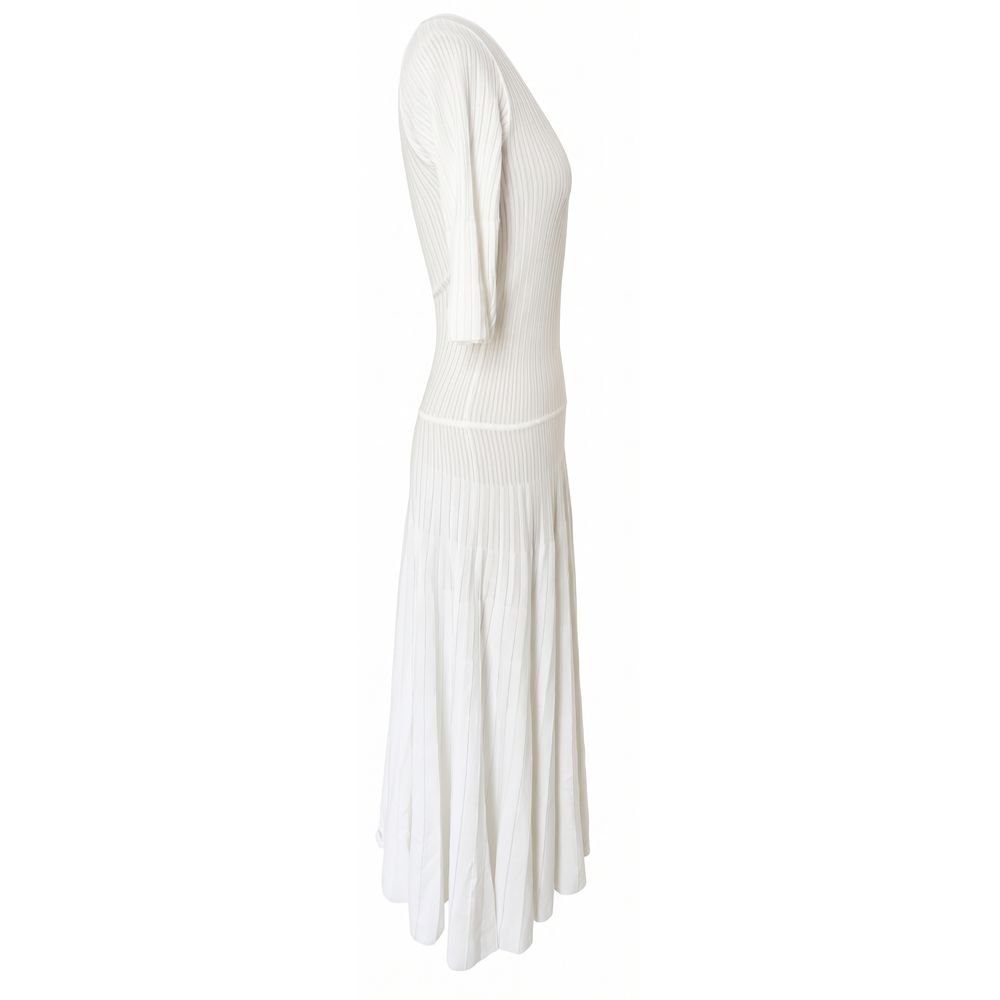 Malo Weißes Baumwollkleid für Frauen