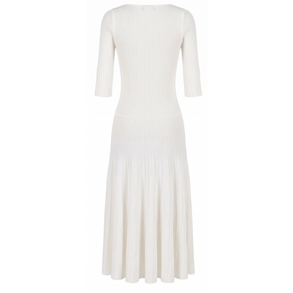 Malo Weißes Baumwollkleid für Frauen