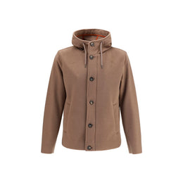 Herno Braune Polyester-Jacke in voller Länge