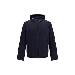 Herno Blaue Daunenjacke in voller Länge