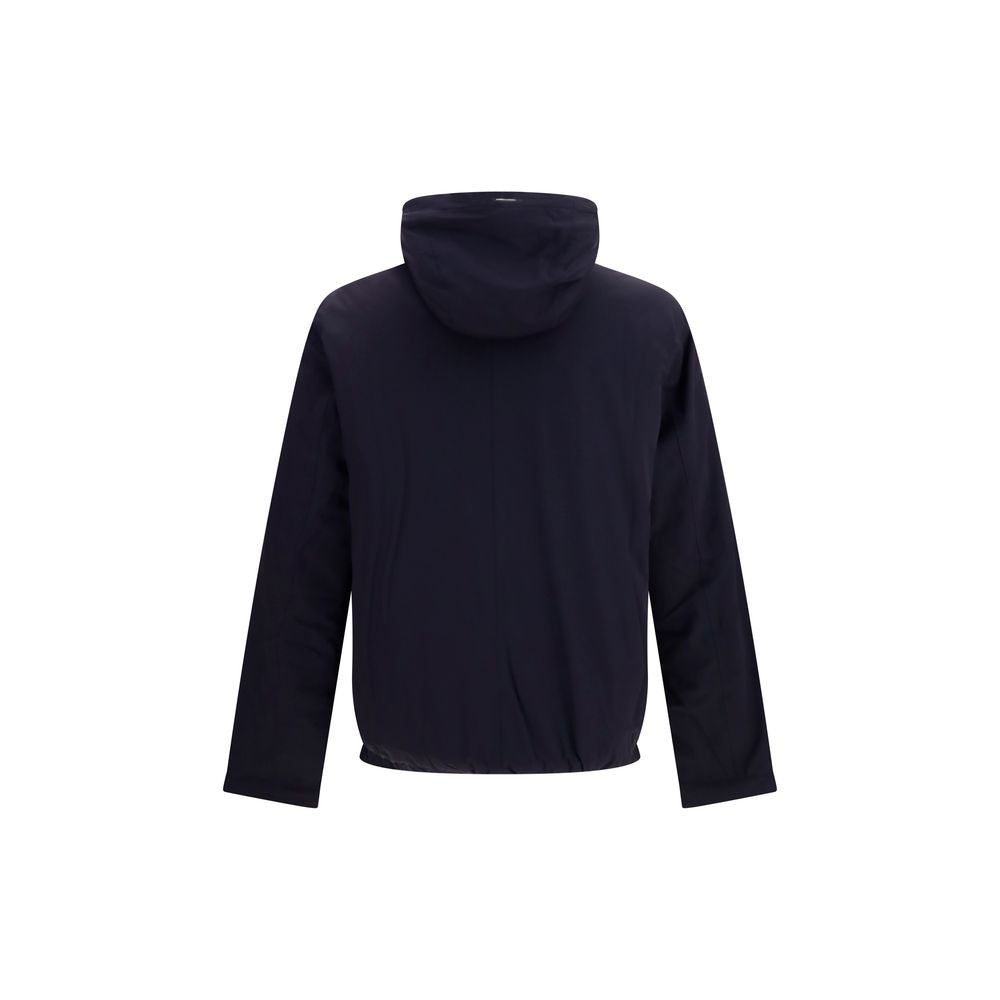 Herno Blaue Daunenjacke in voller Länge