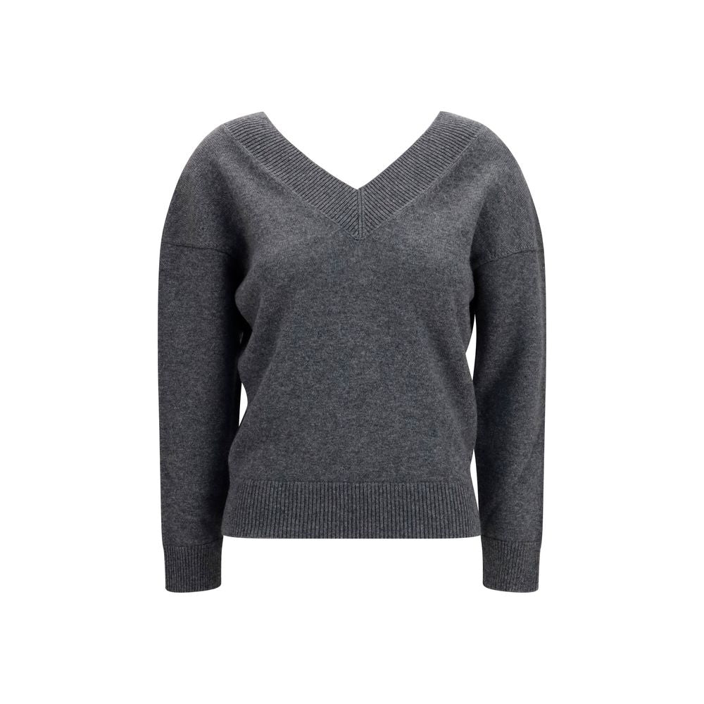 Tom Ford Grauer Kaschmirpullover