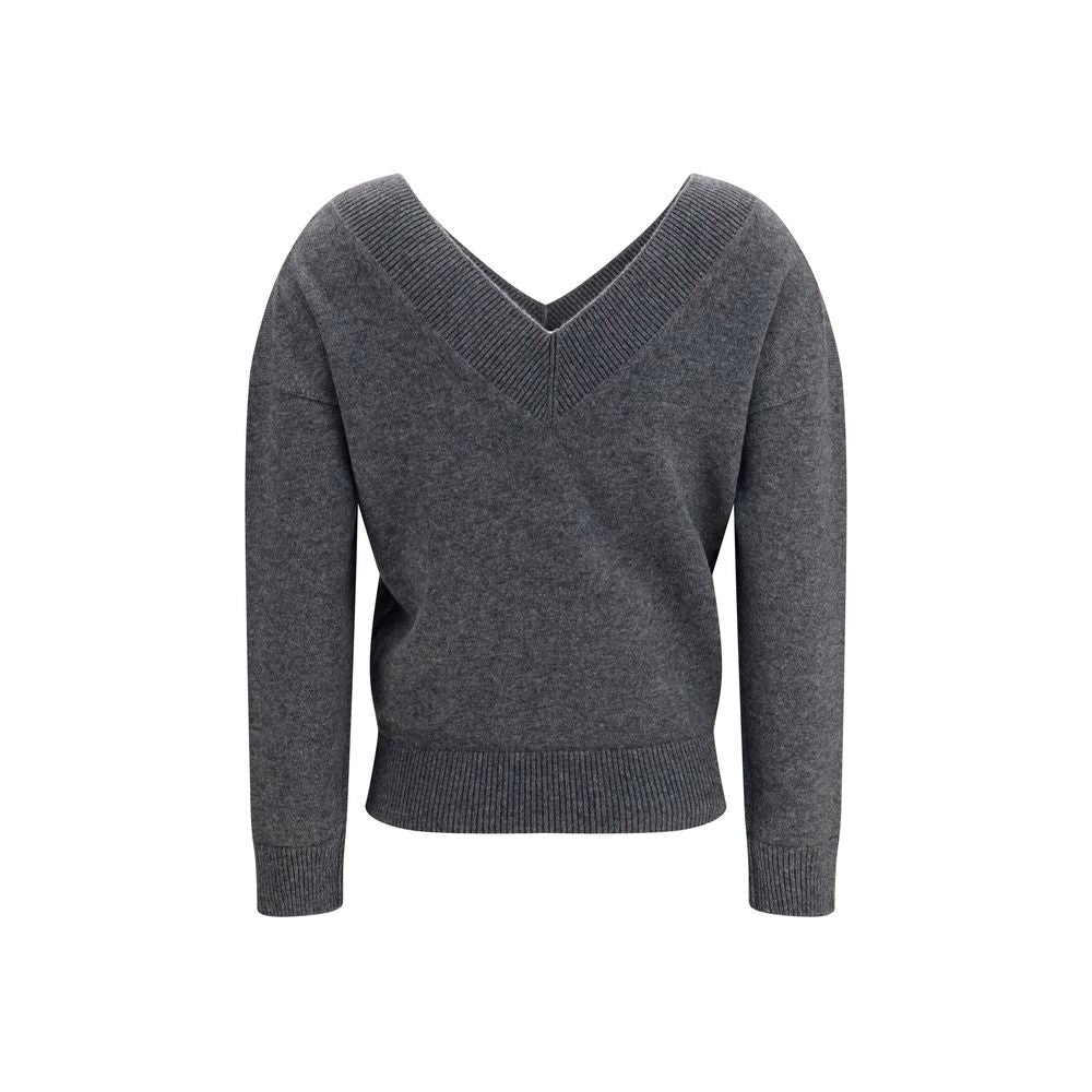 Tom Ford Grauer Kaschmirpullover