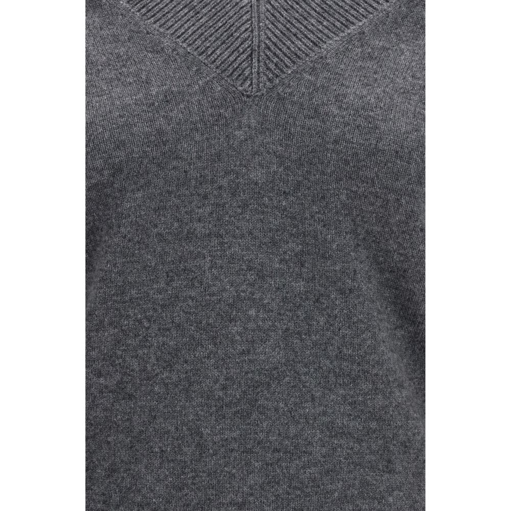 Tom Ford Grauer Kaschmirpullover