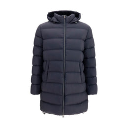 Herno Schwarze Polyamid-Jacke in voller Länge
