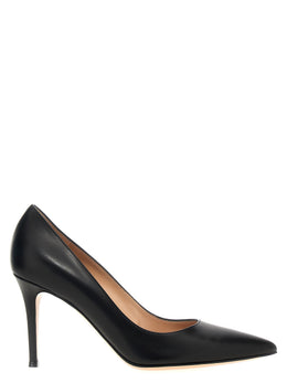 Gianvito Rossi Schwarze Pumps aus Kalbsleder mit hohem Absatz
