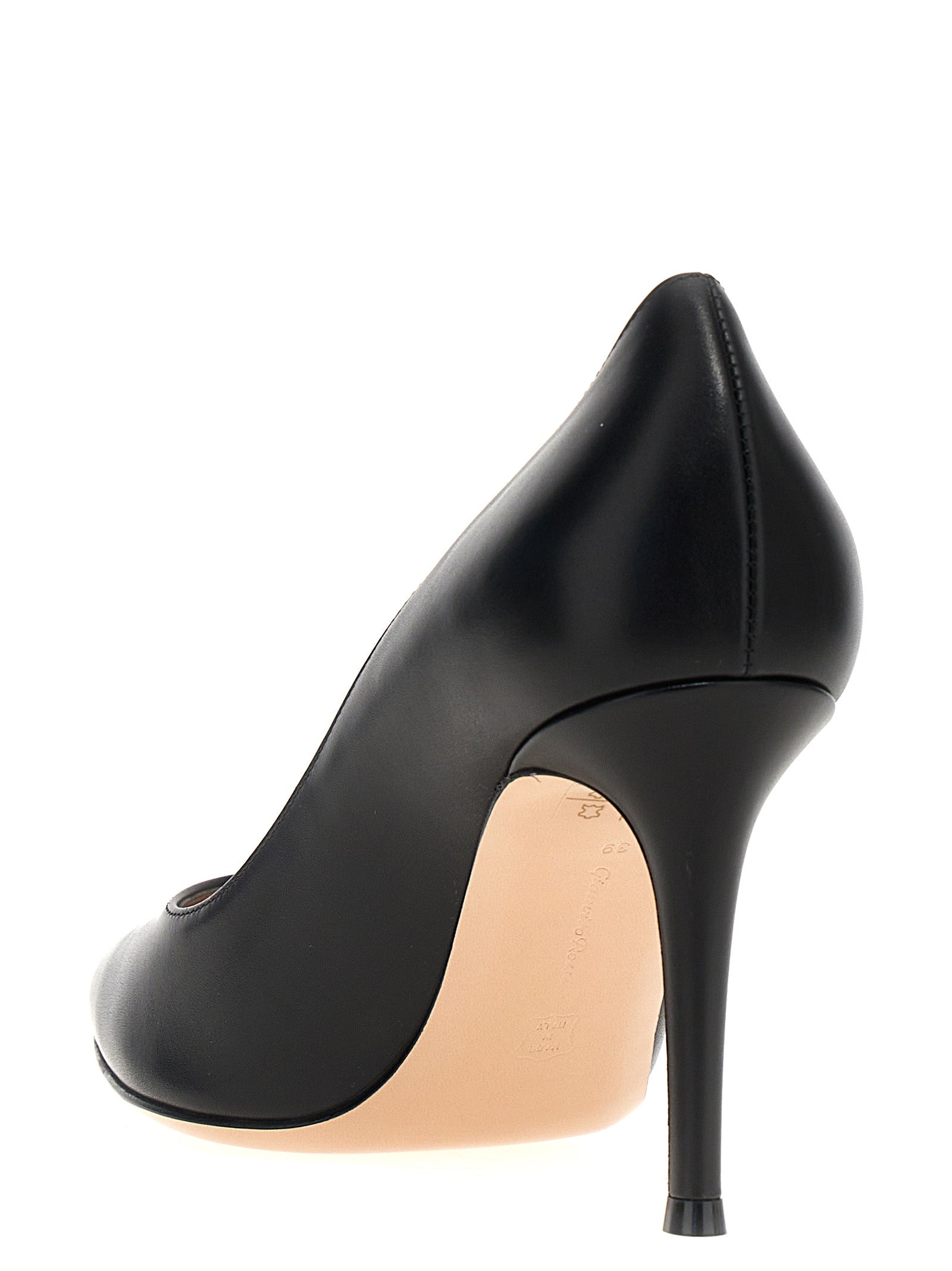 Gianvito Rossi Schwarze Pumps aus Kalbsleder mit hohem Absatz