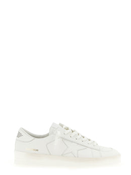 Golden Goose Weiße Sneaker aus Rindsleder mit niedrigem Schaft