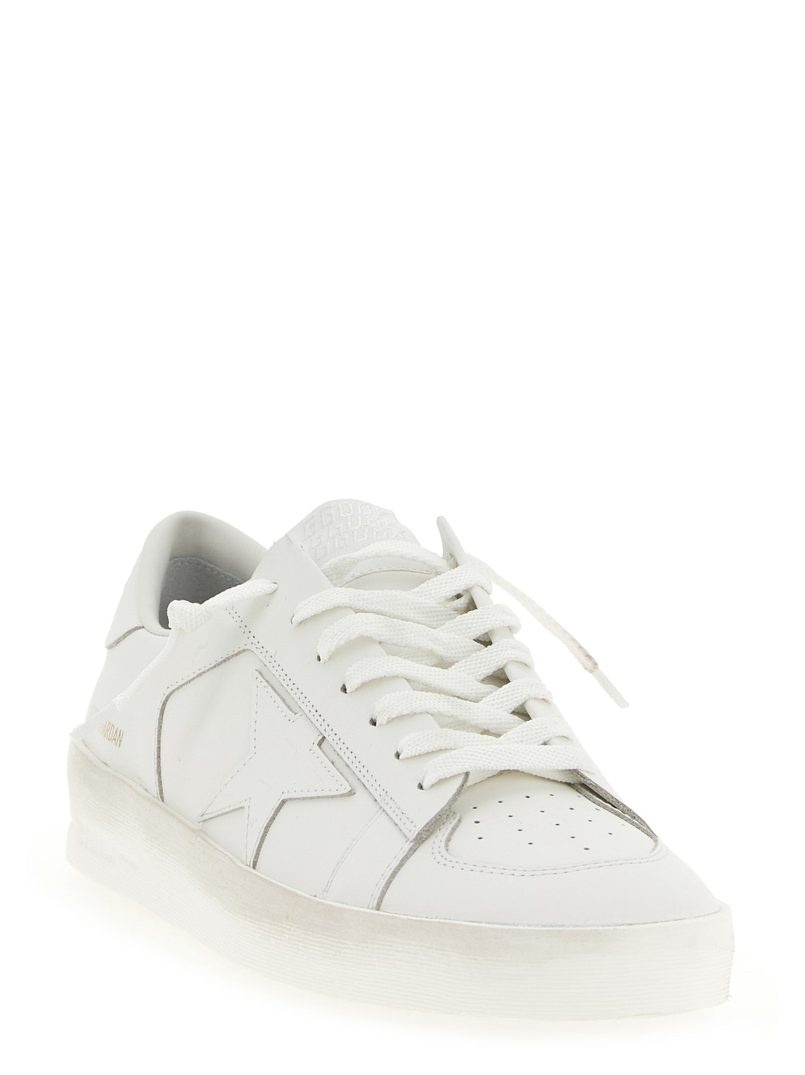 Golden Goose Weiße Sneaker aus Rindsleder mit niedrigem Schaft