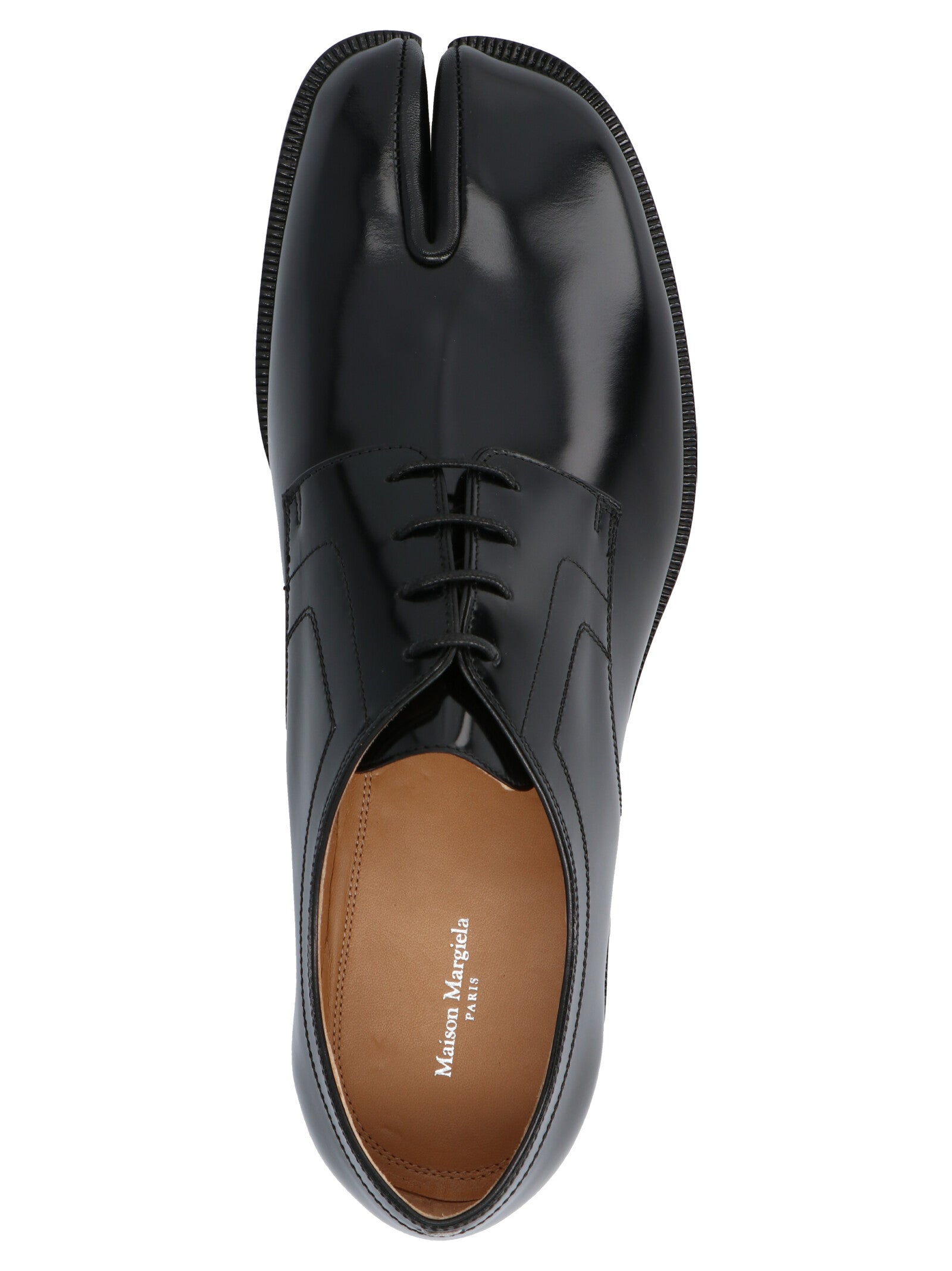 Maison Margiela Schwarze Oxford- und Derby-Schuhe aus Kalbsleder