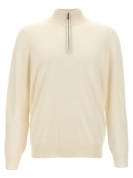 Brunello Cucinelli Weicher Kaschmir-Cardigan in Weiß
