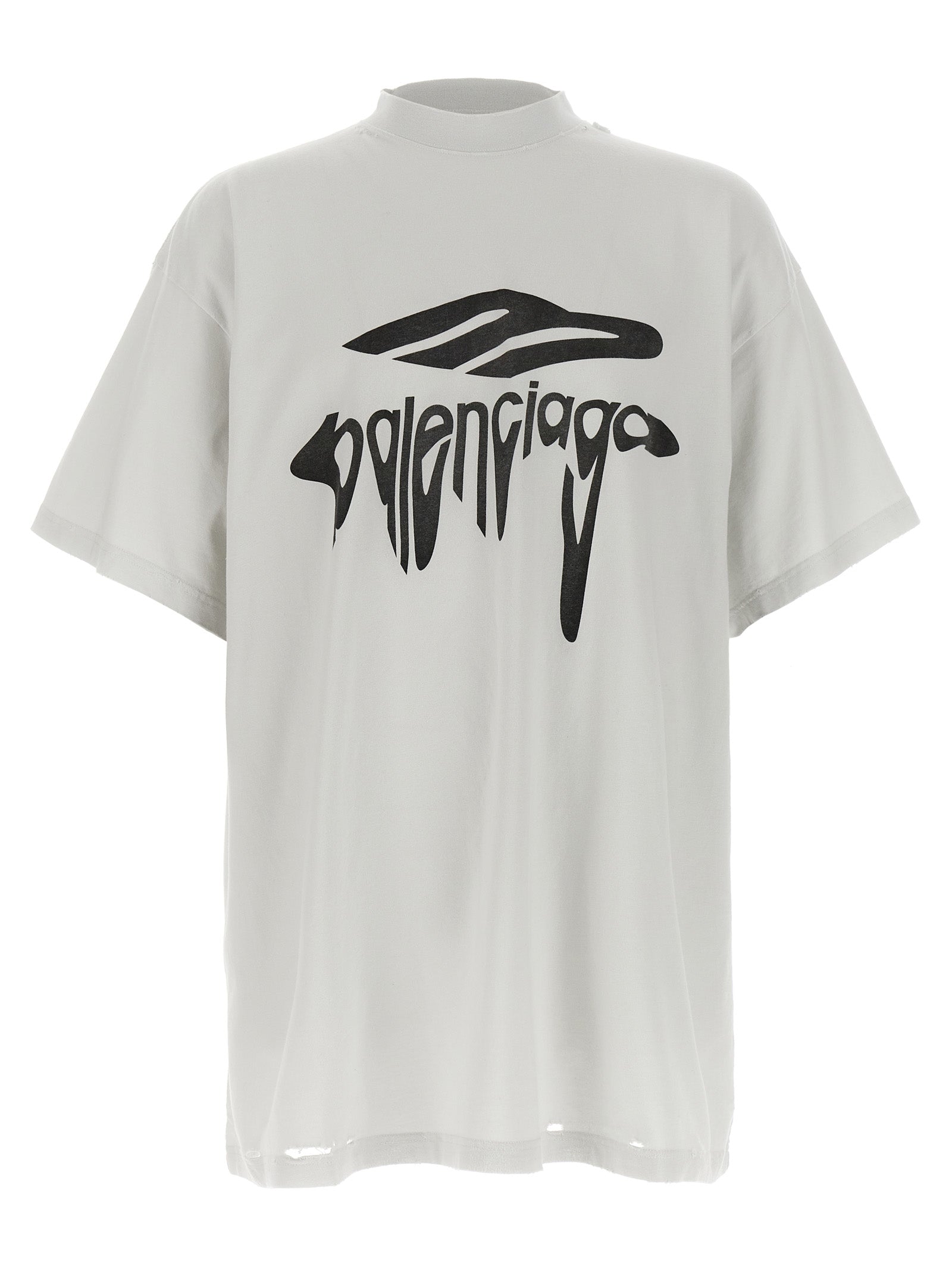 Balenciaga Weißes Baumwoll-T-Shirt